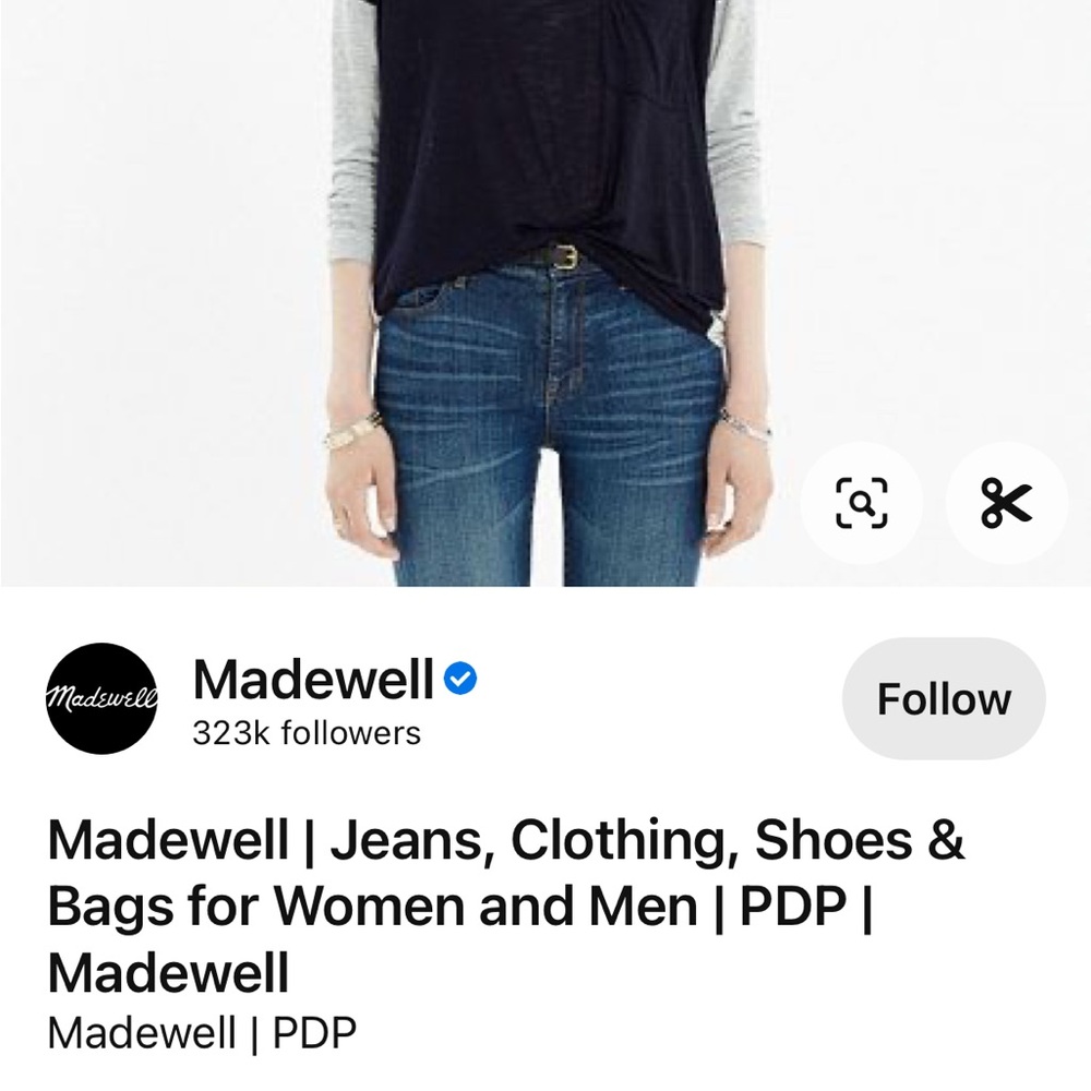 Madewell medium scoop neck roster